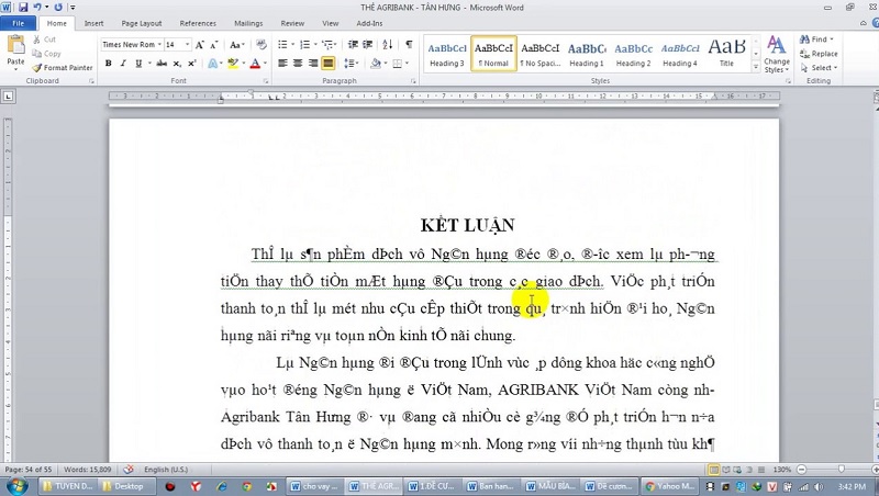 Lỗi font chữ trong Word là lỗi gì?