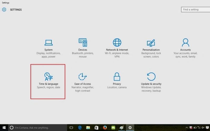 Kiểm tra cài đặt ngôn ngữ trong Windows