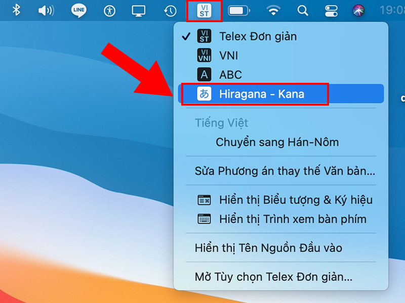 chọn chế độ gõ tiếng nhật