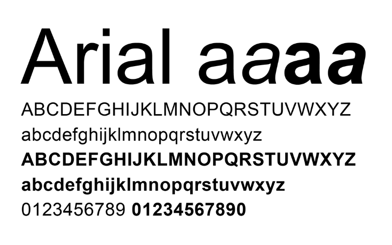 Font Arial Việt hóa