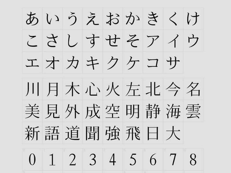 Font chữ Hanazono