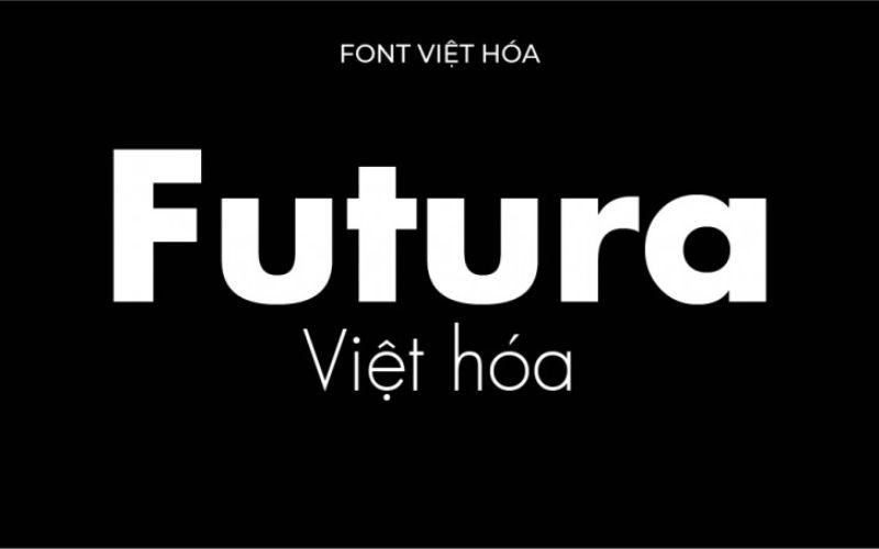 font chữ không chân Futura