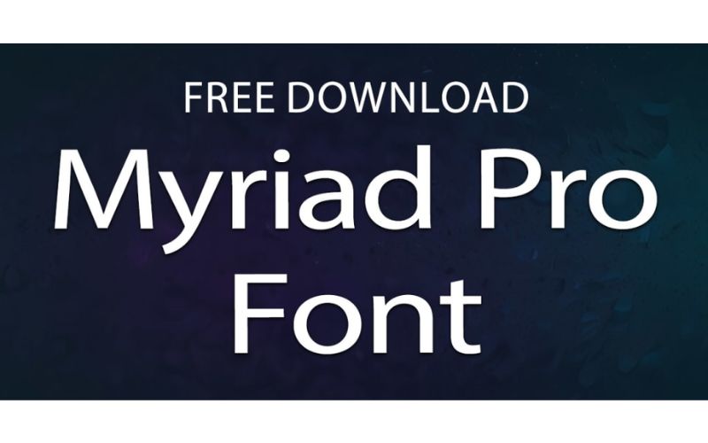 lưu ý khi sử dụng font Myriad Pro Việt hóa