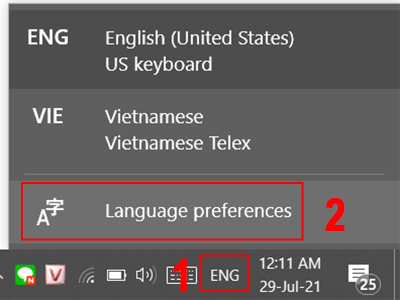 chọn ngôn ngữ