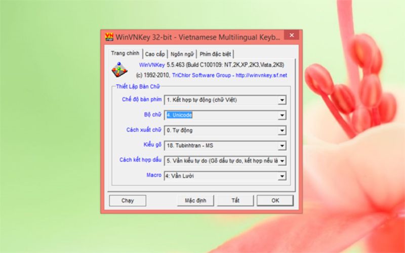 phần mềm gõ tiếng Việt WinVNKey
