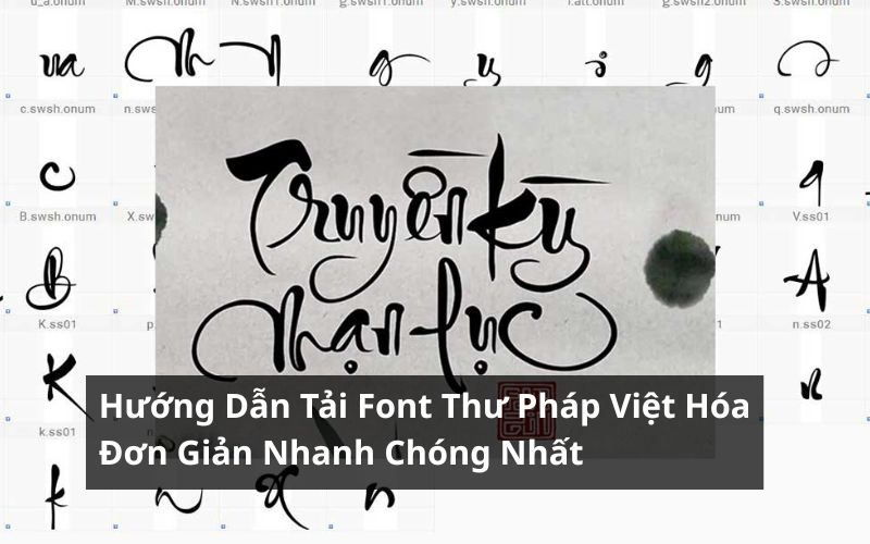 tải font thư pháp việt hóa
