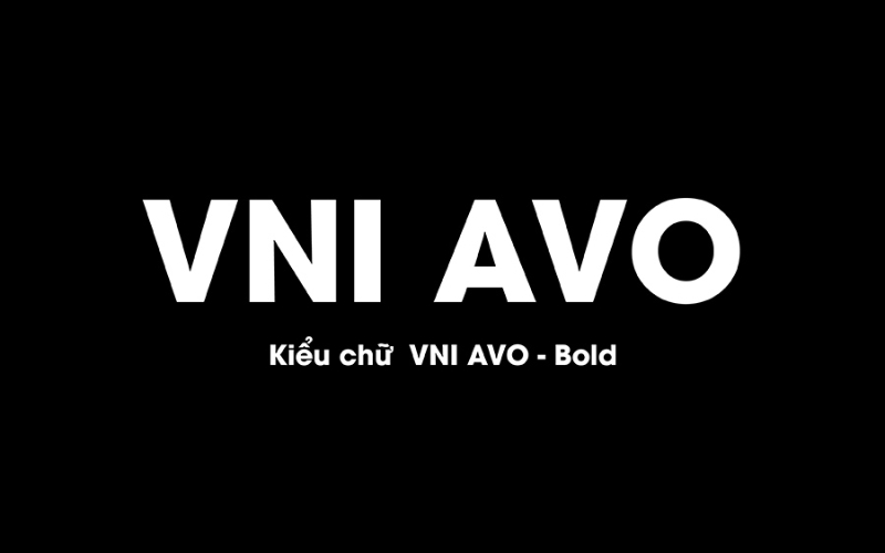 Font VNI AVO Bold