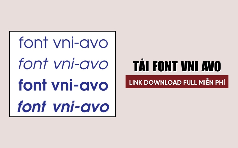 tải font VNI AVO